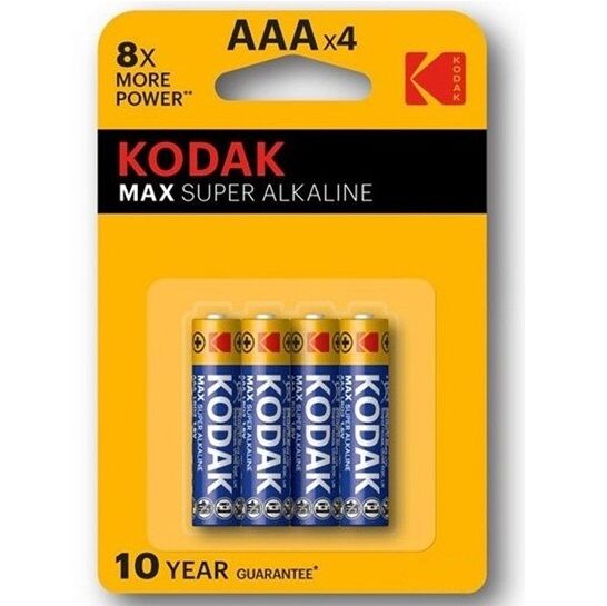 KODAK - BATTERIA ALCALINA MAX AA LR6 BLISTER * 4