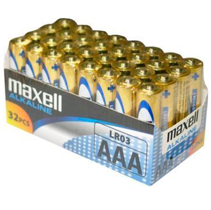 BATTERIA MAXELL AAA LR03 PACK * 32 UDS
