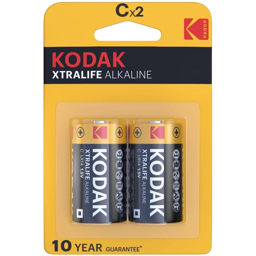 BATTERIE ALCALINE KODAK XTRALIFE CX 2 UNITÀ