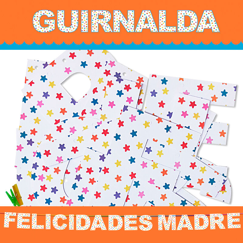 CONGRATULAZIONI GHIRLANDA MADRE (Cartone 220gr)