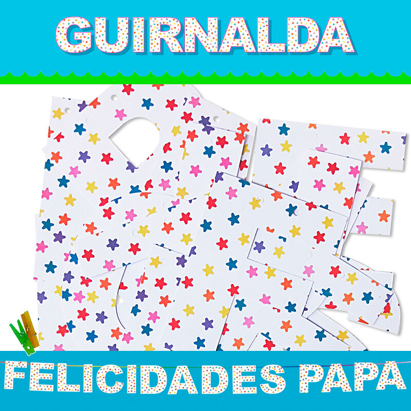 CONGRATULAZIONI GHIRLANDA PAPA (Cartone 220gr)