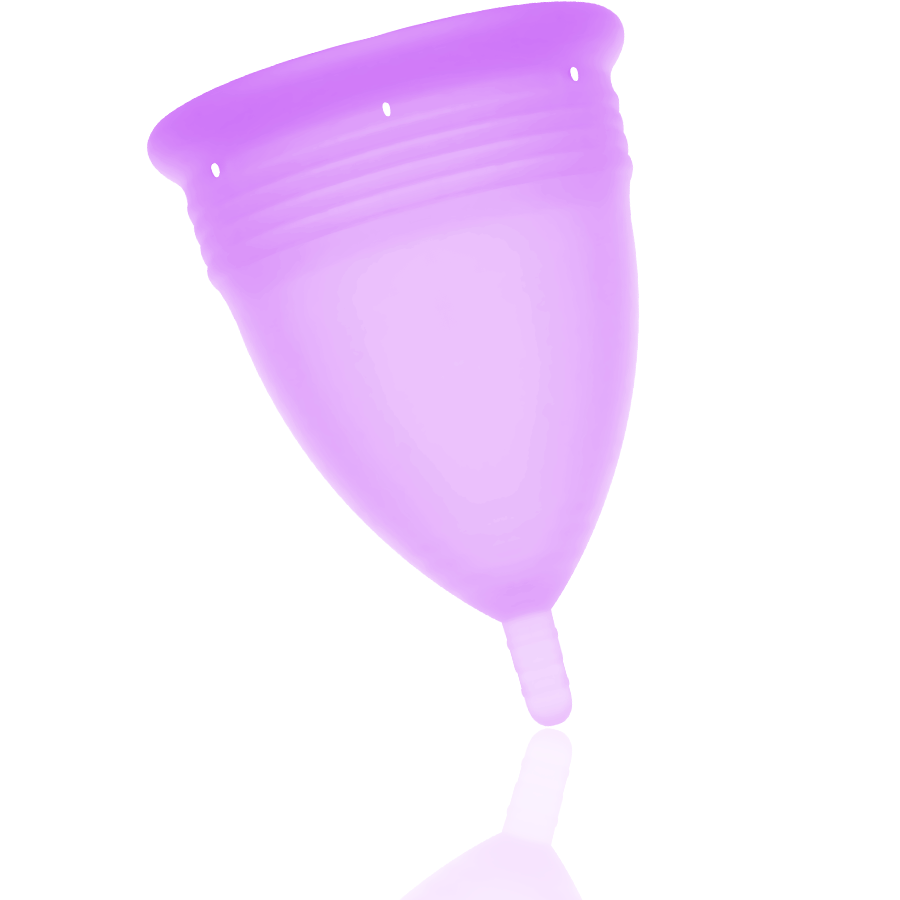 COPPA MENSTRUALE STERCUP TAGLIA L COLORE VIOLA FDA SILICONE