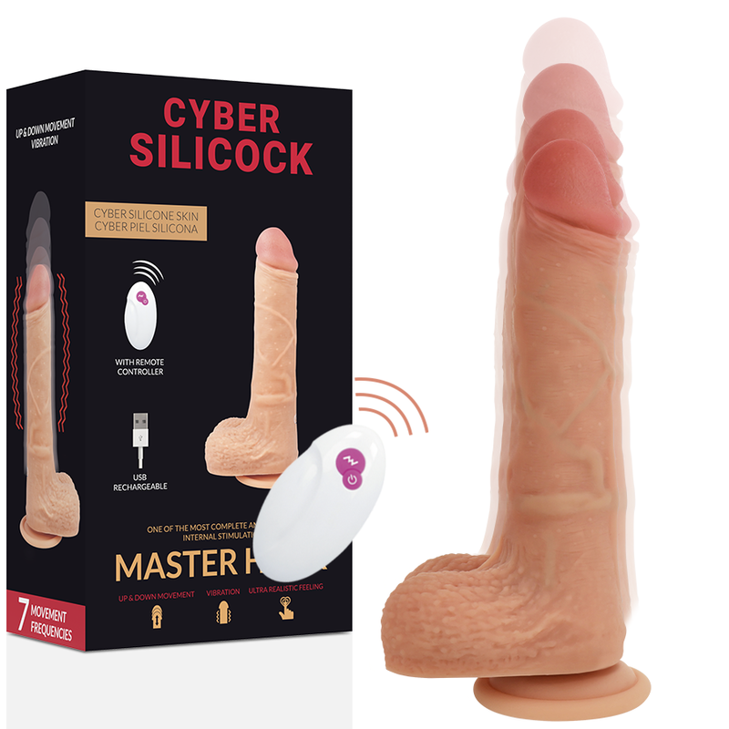 CYBER SILICOCK - TELECOMANDO REALISTICO MASTER HUCK 20,9 CM -O- 4 CM