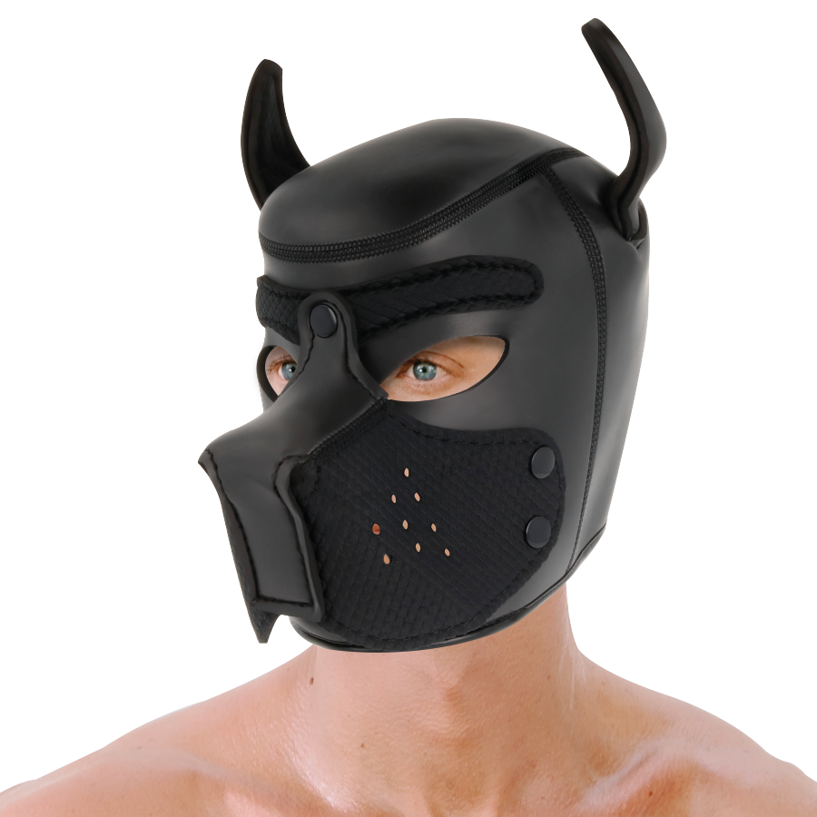 DARKNESS - MASCHERA PER CANI IN NEOPRENE CON MUSEROLA RIMOVIBILE M