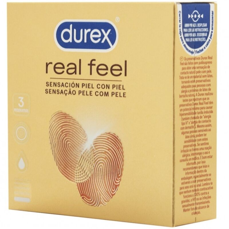 DUREX - PRESERVATIVI REAL FEEL 3 UNITÀ