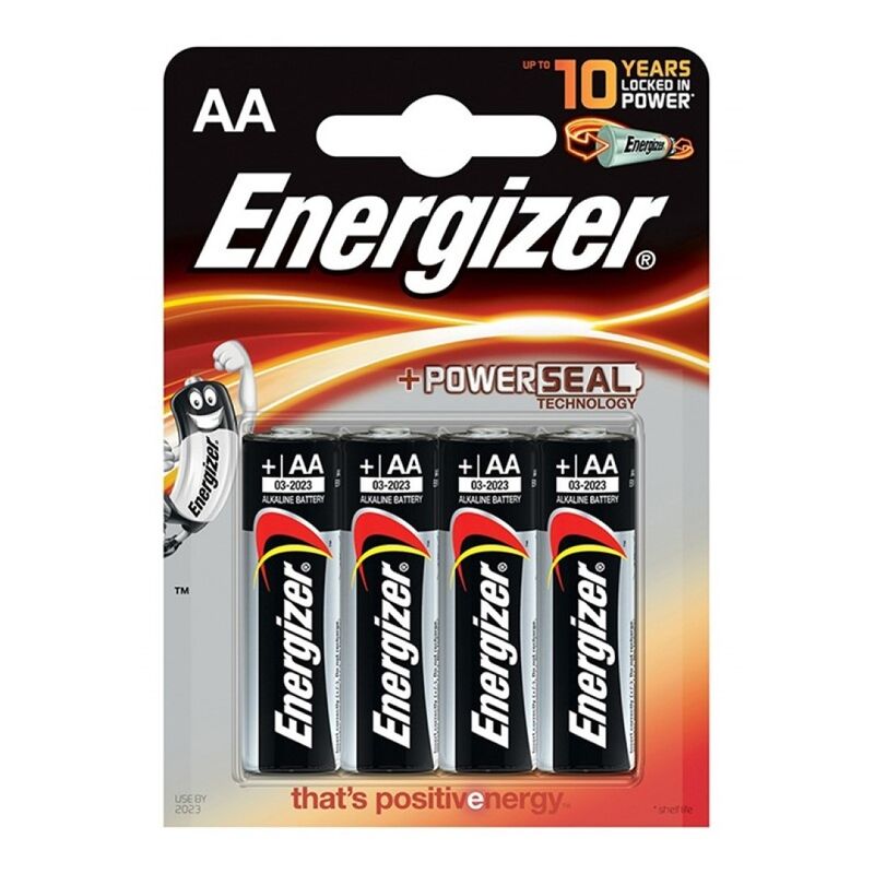 ENERGIZER ALKALINE POWER BATTERIA ALCALINA AA LR6 BLISTER * 4
