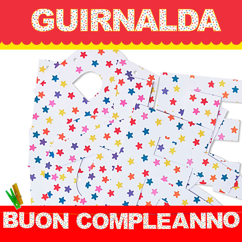GARLAND BUON COMPLEANNO (Cartone 220gr)
