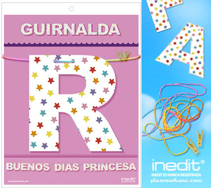 GHIRLANDA GOOD MORNING PRINCESS (Cartone 220gr)