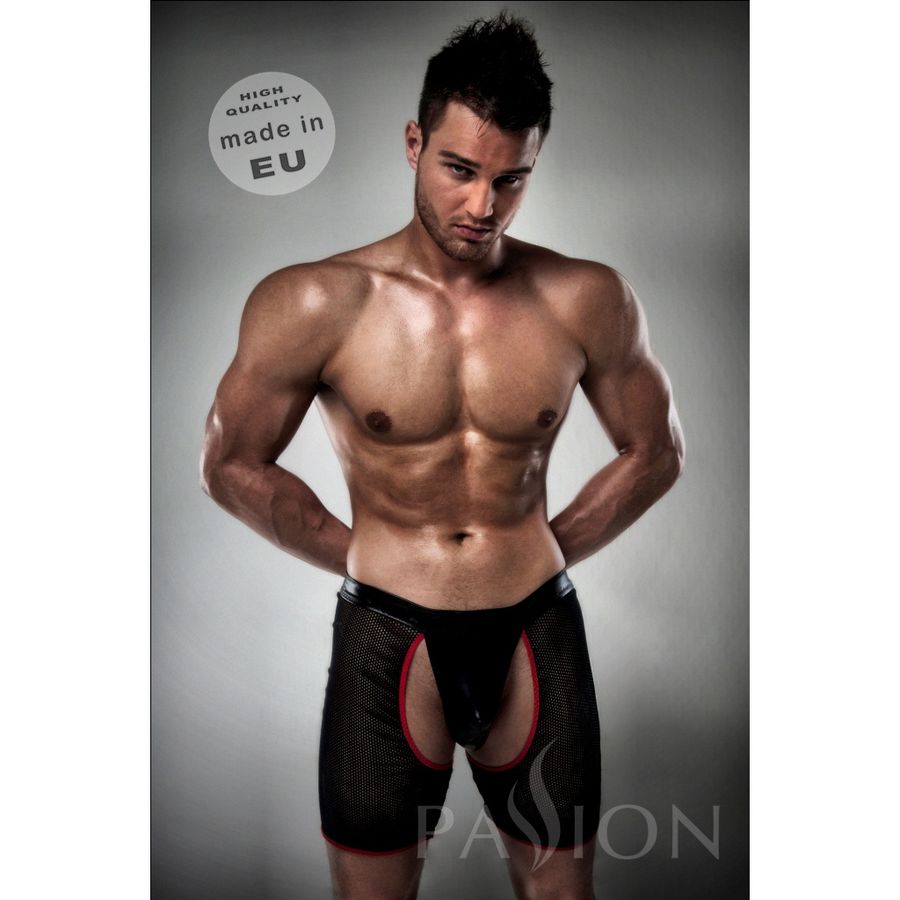 BOXER ROSSO NERO PASSIONE CON PERIZOMA COMPRESA L / XL