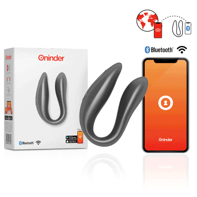 ONINDER? - STIMOLATORE DEL PUNTO G E DEL CLITORALE LISBOA NERO - APP GRATUITA