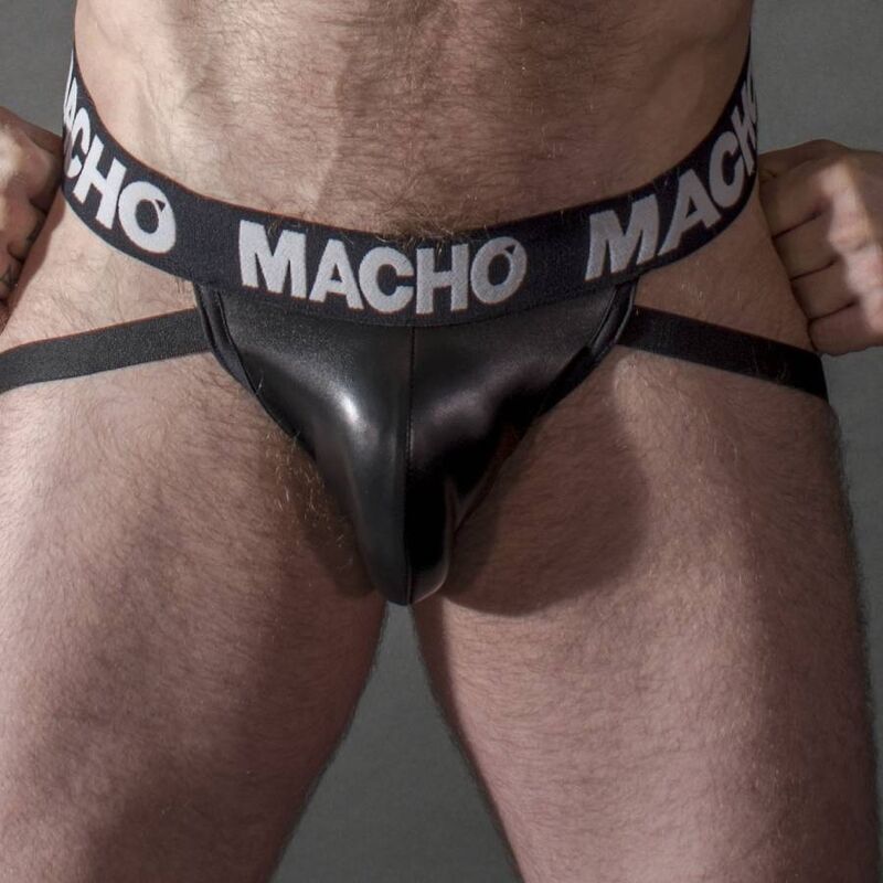 MACHO - MX25NC JOCK BLACK LEATHER  S