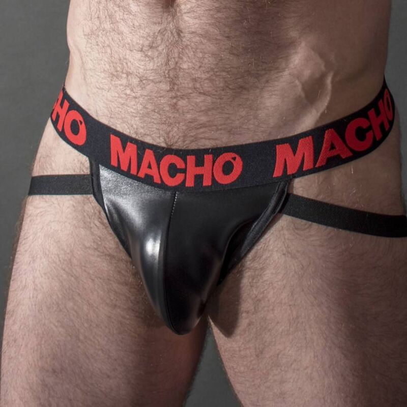 MACHO - MX25RC JOCK RED LEATHER S