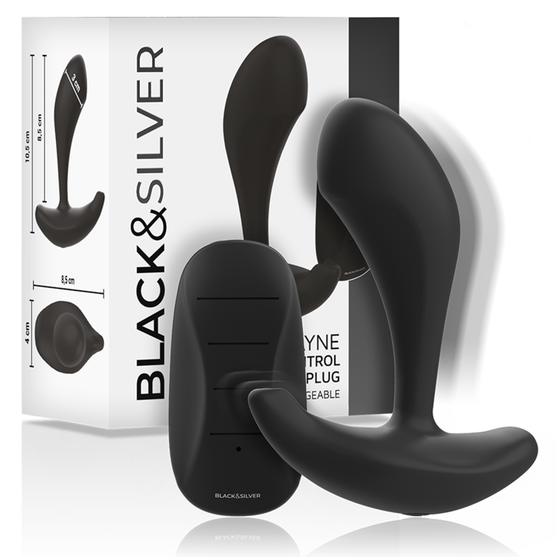 BLACKSILVER - TELECOMANDO IN SILICONE PLUG ANALE DWAYNE BLACKSILVER - TELECOMANDO IN SILICONE PLUG ANALE DWAYNE
