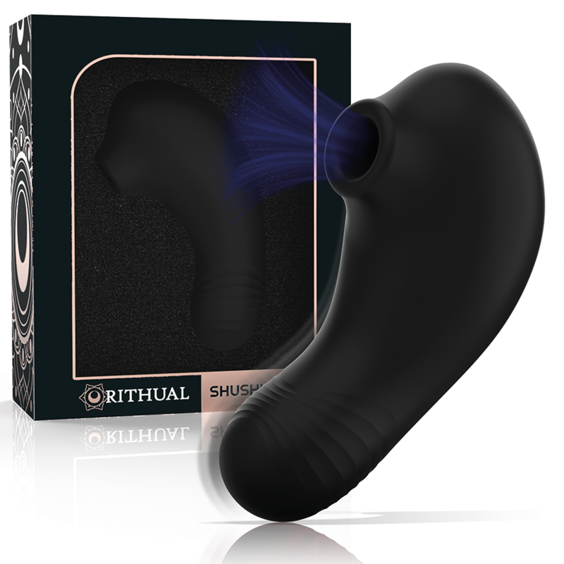 RITHUAL - SHUSHU PRO STIMOLATORE CLITORALE 2 POTENTI MOTORI NERO