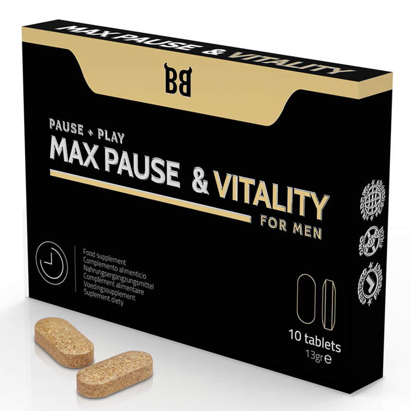 BLACKBULL BY SPARTAN - MAX PAUSE  VITALITY PAUSE + PLAY FOR MEN 10 COMPRESSE