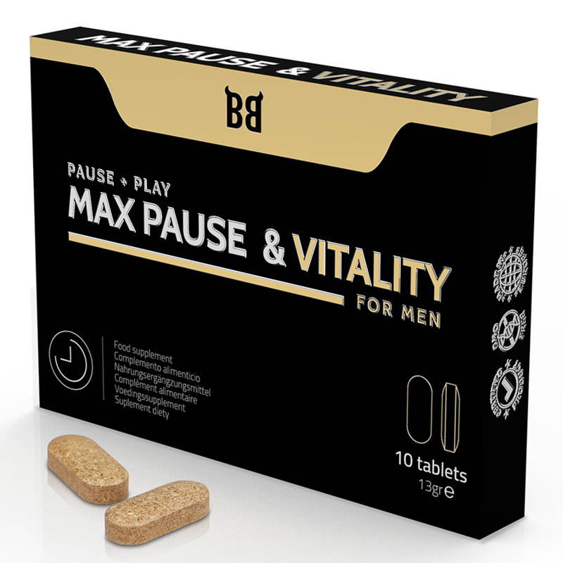 BLACK BULL - MAX PAUSE  VITALITY RETARDANT PER UOMINI 10 CAPSULE