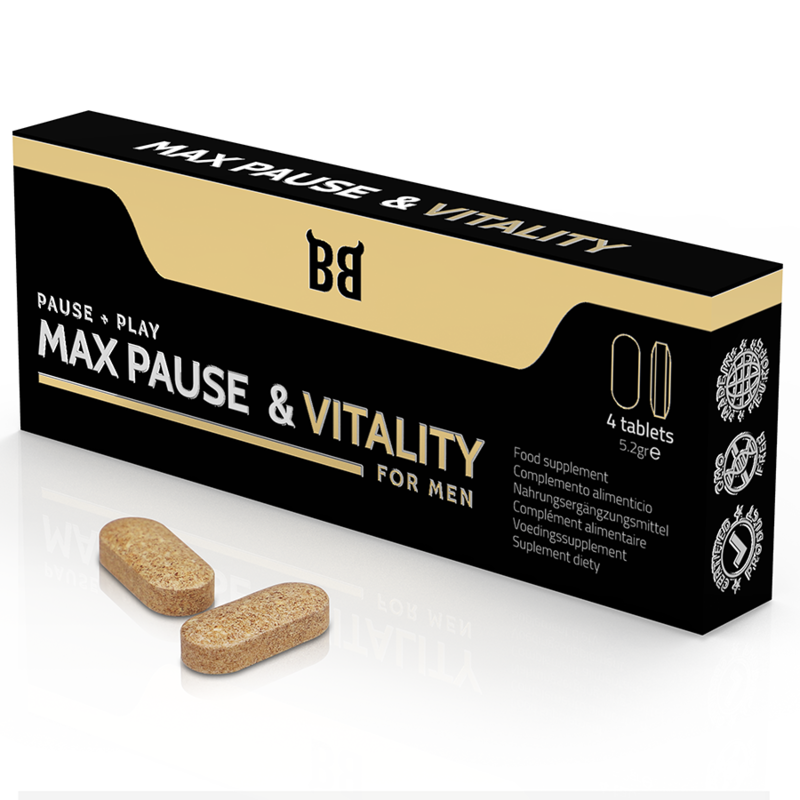 BLACKBULL BY SPARTAN - MAX PAUSE E VITALITY PAUSE + PLAY FOR MEN 4 COMPRESSE