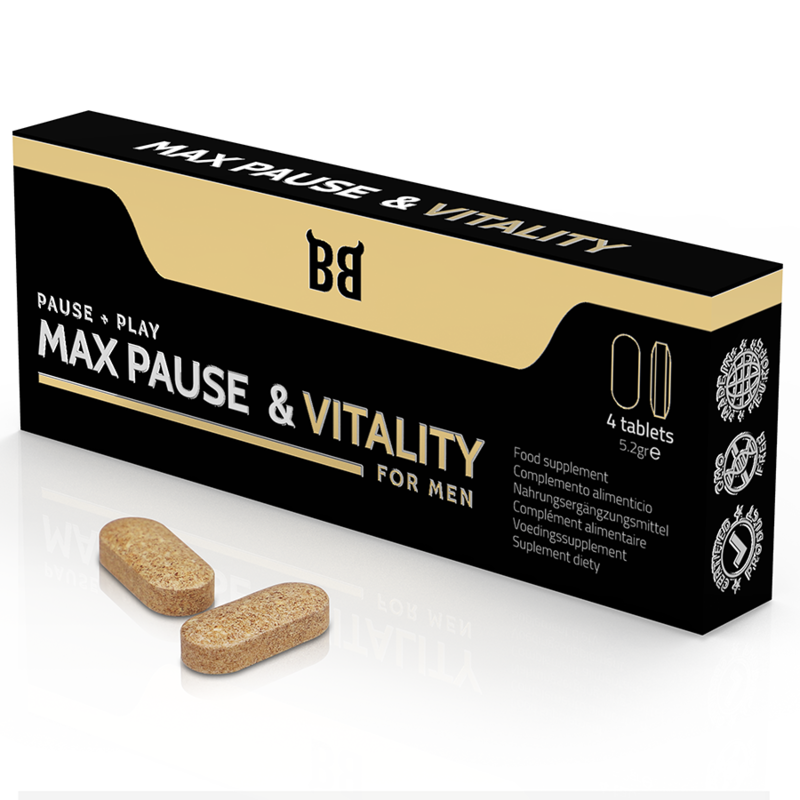 BLACK BULL - MAX PAUSE  VITALITY RETARDANT PER UOMINI 4 CAPSULE