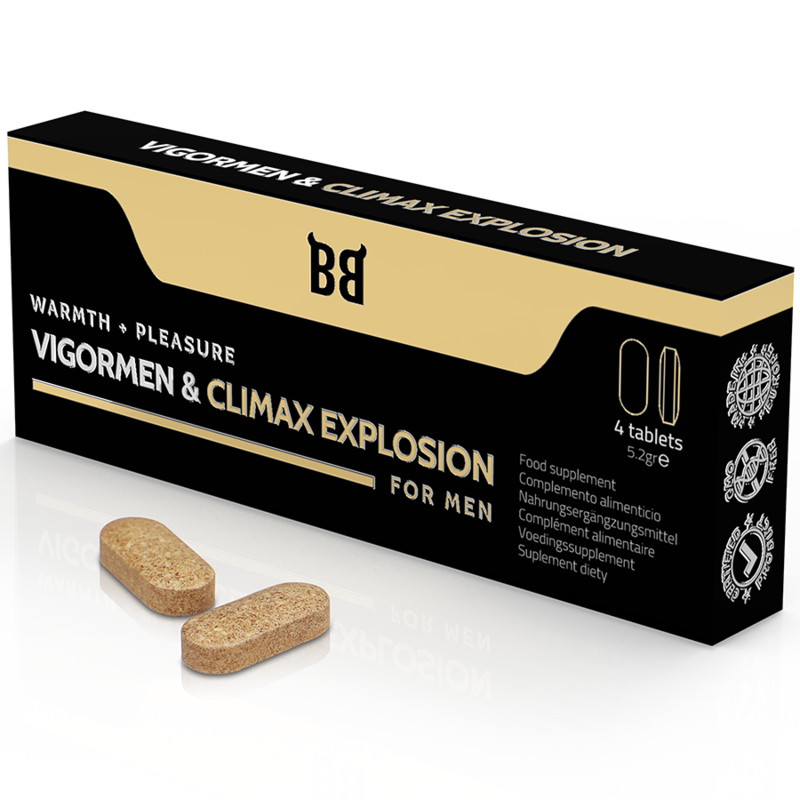 BLACK BULL - VIGORMEN  CLIMAX EXPLOSION MAGGIORE PIACERE PER GLI UOMINI 4 CAPSULE