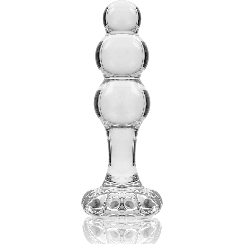 NEBULA SERIES BY IBIZA - MODELLO 1 PLUG ANALE VETRO BOROSILICATO 10,7 X 3 CM TRASPARENTE