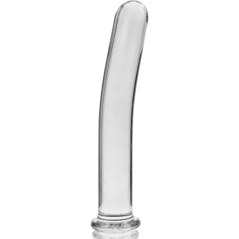 NEBULA SERIES BY IBIZA - MODELLO 9 DILDO IN VETRO BOROSILICATO 15,5 X 2,5 CM TRASPARENTE