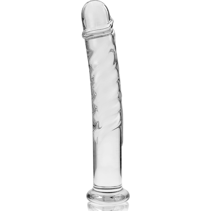 NEBULA SERIES BY IBIZA - MODELLO 16 DILDO IN VETRO BOROSILICATO 18,5 X 3 CM TRASPARENTE