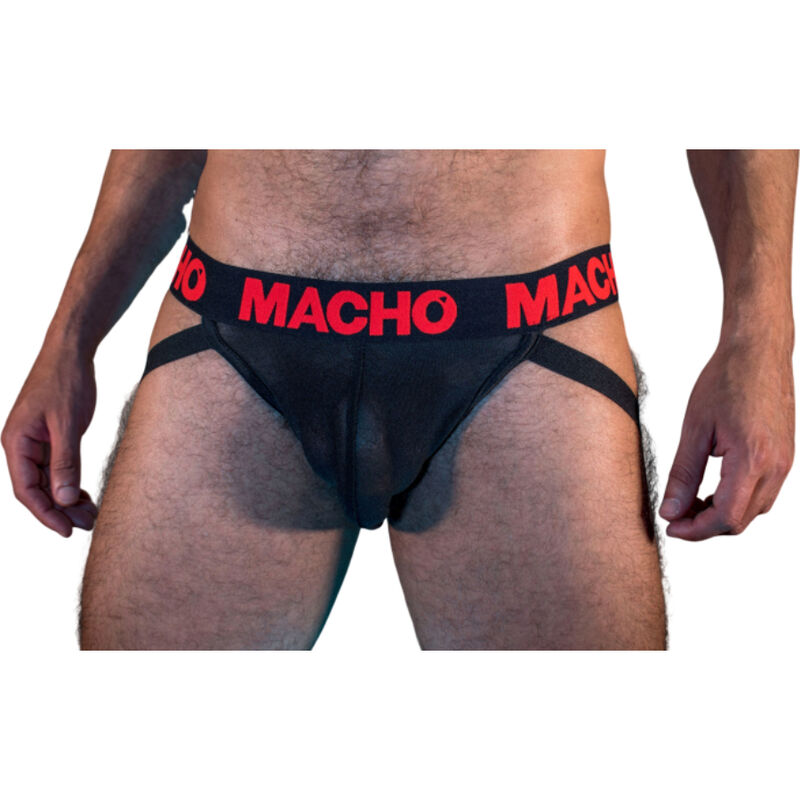 MACHO - MX26X2 JOCK NERO/ROSSO