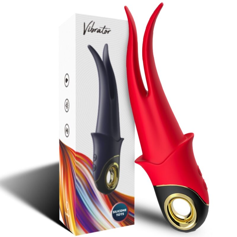 ARMONY - VIBRATORE OMBRA DOPPIA TESTA ROSSO ARMONY - VIBRATORE OMBRA DOPPIA TESTA ROSSO