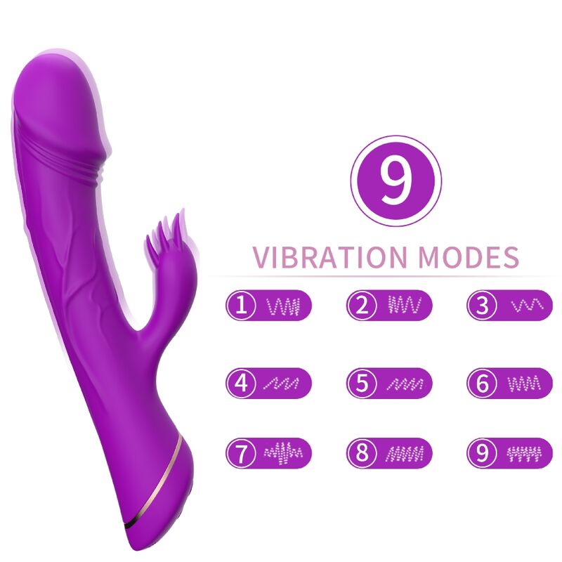 ARMONY - VIBRATORE DILDO CONIGLIO IN SILICONE VIOLA ARMONY - VIBRATORE DILDO CONIGLIO IN SILICONE VIOLA