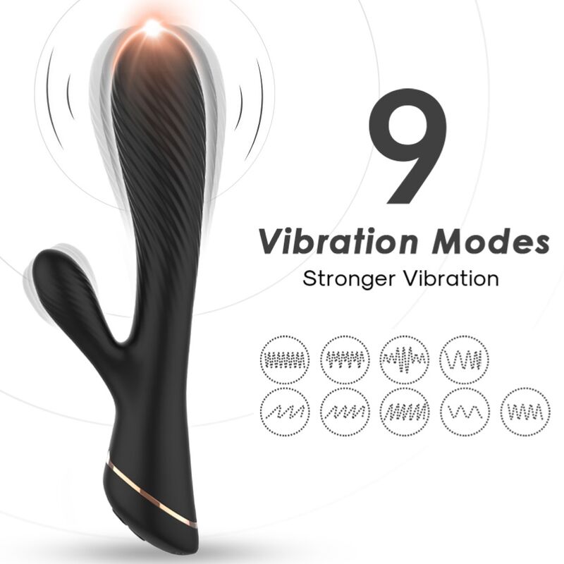 ARMONY - VIBRATORE RABBIT IN SILICONE NERO ARMONY - VIBRATORE RABBIT IN SILICONE NERO