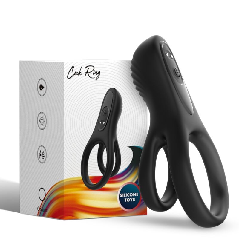 ARMONY - VIBRATORE DOPPIO ANELLO NERO ARMONY - VIBRATORE DOPPIO ANELLO NERO