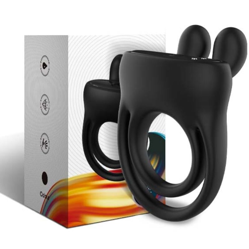 ARMONY - ANELLO VIBRATORE RABBIT NERO ARMONY - ANELLO VIBRATORE RABBIT NERO