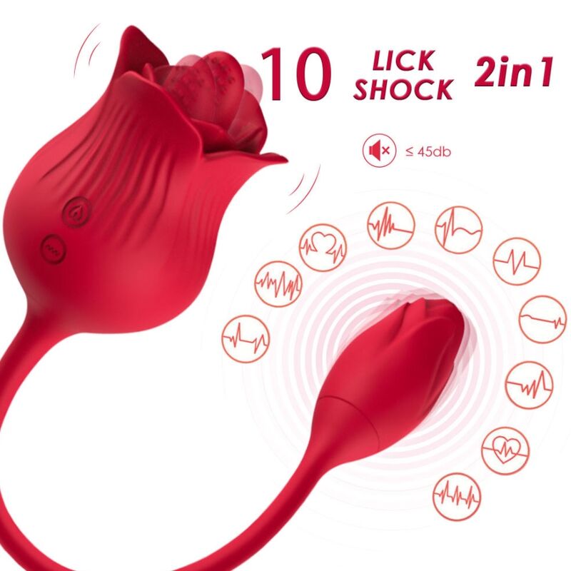 ARMONY - VIBRATORE ROSA CON COLA ROSSO ARMONY - VIBRATORE ROSA CON COLA ROSSO