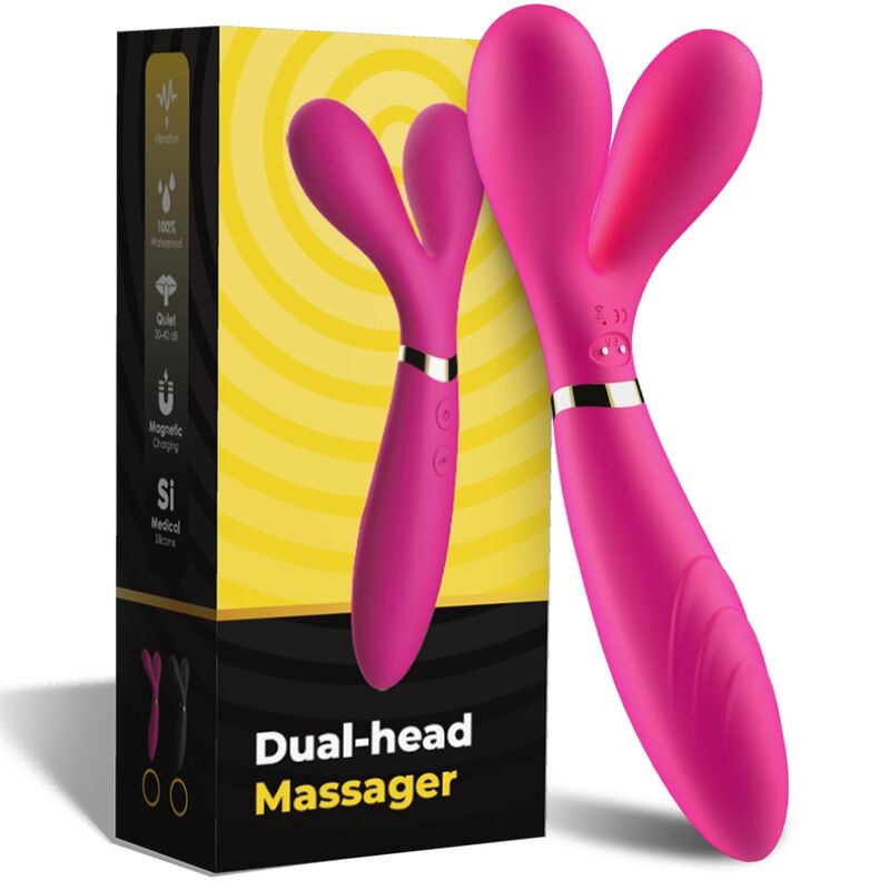 ARMONY - MASSAGGIATORE E VIBRATORE A Y-WAND DOPPIA TESTA FUCSIA ARMONY - MASSAGGIATORE E VIBRATORE A Y-WAND DOPPIA TESTA FUCSIA