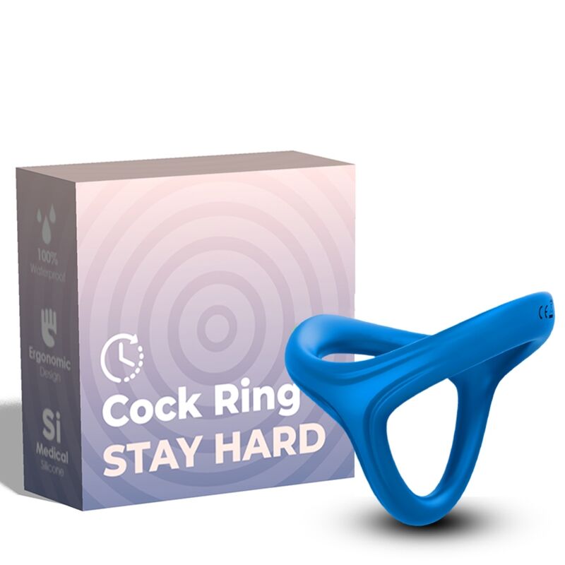 ARMONY - ANELLO TRESOR DOPPIO IN SILICONE BLU ARMONY - ANELLO TRESOR DOPPIO IN SILICONE BLU