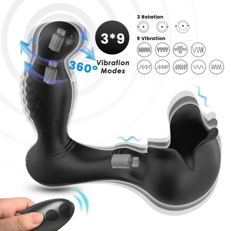 ARMONY - VIBRATORE SURROUND ANALE E STIMOLATORE TESTICOLO TELECOMANDO NERO ARMONY - VIBRATORE SURROUND ANALE E STIMOLATORE TESTICOLO TELECOMANDO NERO