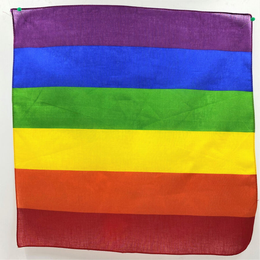 PRIDE - SCIARPA IN COTONE CON BANDIERA ARCOBALENO