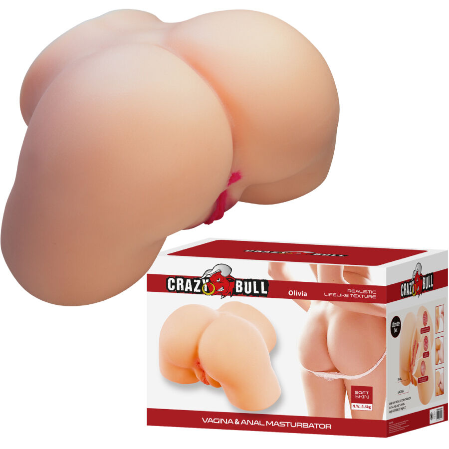 CRAZY BULL - OLIVIA REALISTICO SEDERE FEMMINILE VAGINA E ANALE 5,5 KG CRAZY BULL - OLIVIA REALISTICO SEDERE FEMMINILE VAGINA E ANALE 5,5 KG