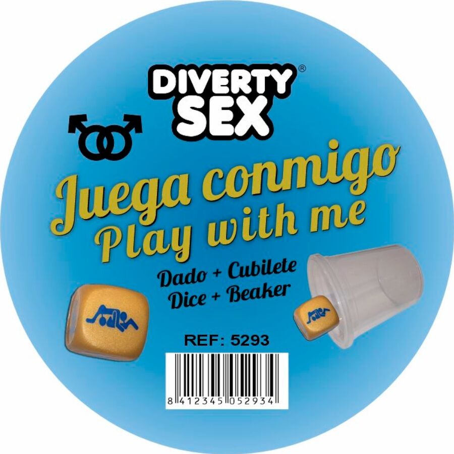 DIABLO PICANTE - DADI DORATI CON POSIZIONI UOMINI E CUBO DIABLO PICANTE - DADI DORATI CON POSIZIONI UOMINI E CUBO