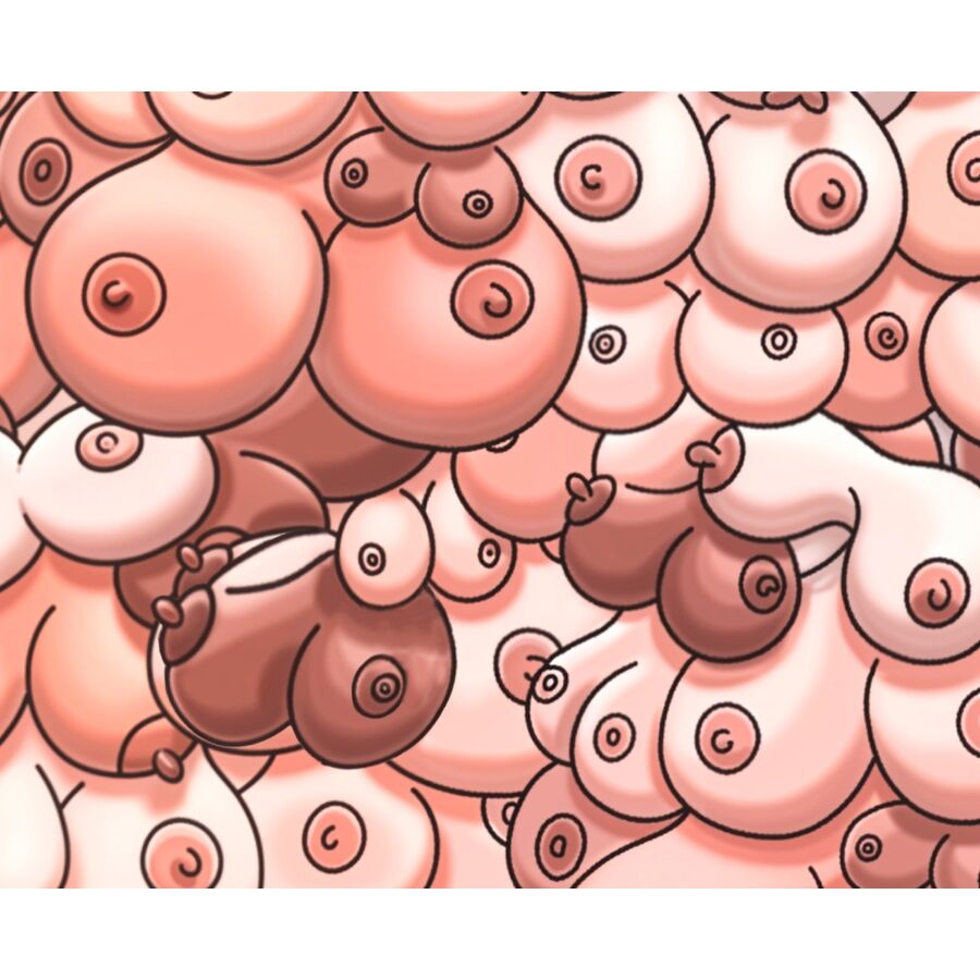 DIABLO PICANTE - TAPPETINO PER MOUSE COLORATO CON DESIGN DI TETTE DIABLO PICANTE - TAPPETINO PER MOUSE COLORATO CON DESIGN DI TETTE