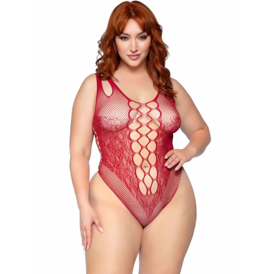 LEG AVENUE - 81641X BODY SENZA CUCITURE BORDEAUX TAGLIA 1X/2X LEG AVENUE - 81641X BODY SENZA CUCITURE BORDEAUX TAGLIA 1X/2X