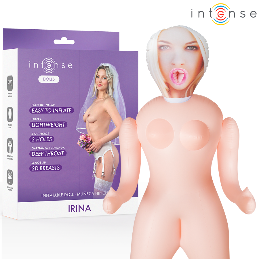 INTENSE DOLLS - IRINA BAMBOLA GONFIABILE CON TRE ORIFIZI INTENSE DOLLS - IRINA BAMBOLA GONFIABILE CON TRE ORIFIZI