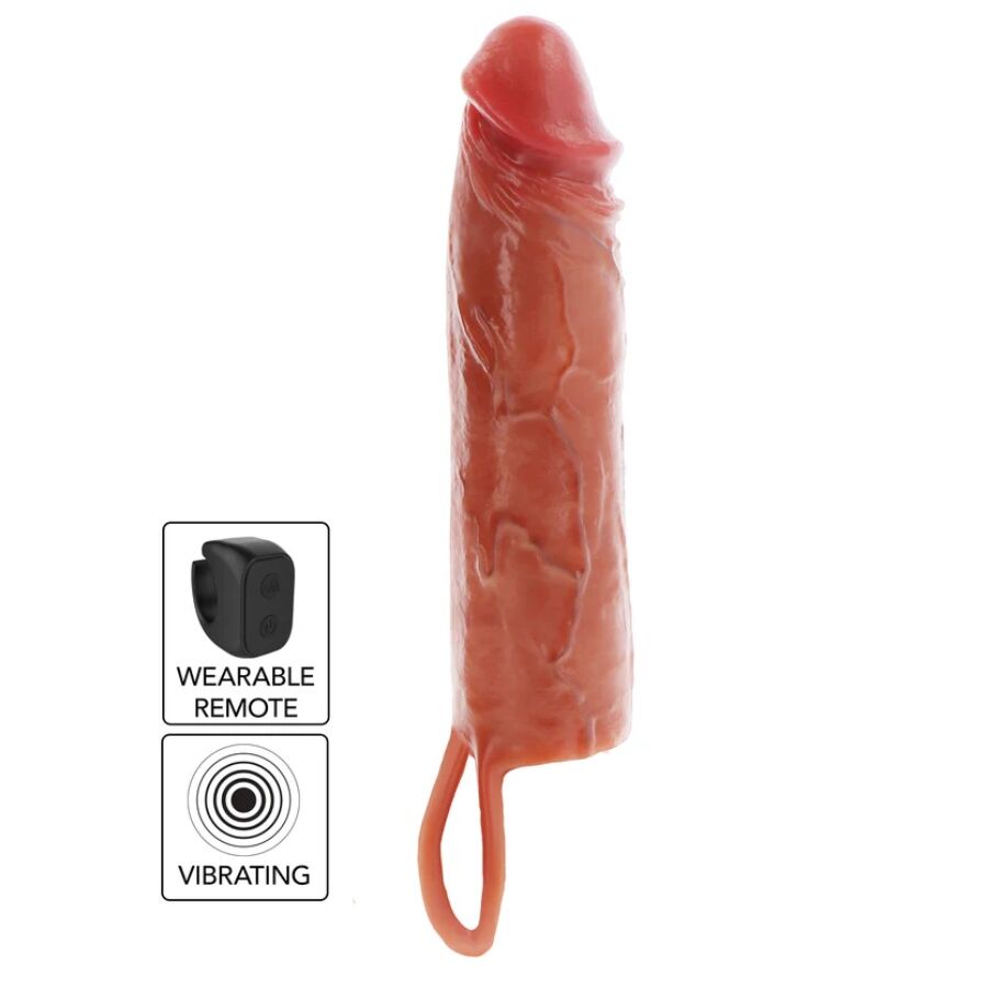 GET REAL - GUAINA VIBRANTE PER PENE IN SILICONE PER PELLE IDRATATA CARAMELLO 20 CM GET REAL - GUAINA VIBRANTE PER PENE IN SILICONE PER PELLE IDRATATA CARAMELLO 20 CM