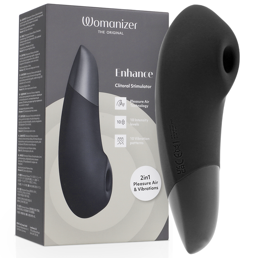 WOMANIZER - STIMOLATORE CLITORIDEO ENHANCE NERO WOMANIZER - STIMOLATORE CLITORIDEO ENHANCE NERO