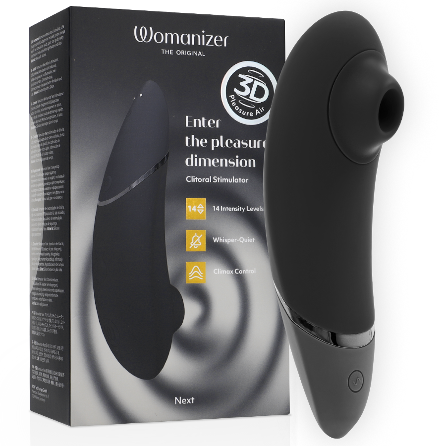 WOMANIZER - NEXT STIMOLATORE CLITORIDEO NERO WOMANIZER - NEXT STIMOLATORE CLITORIDEO NERO