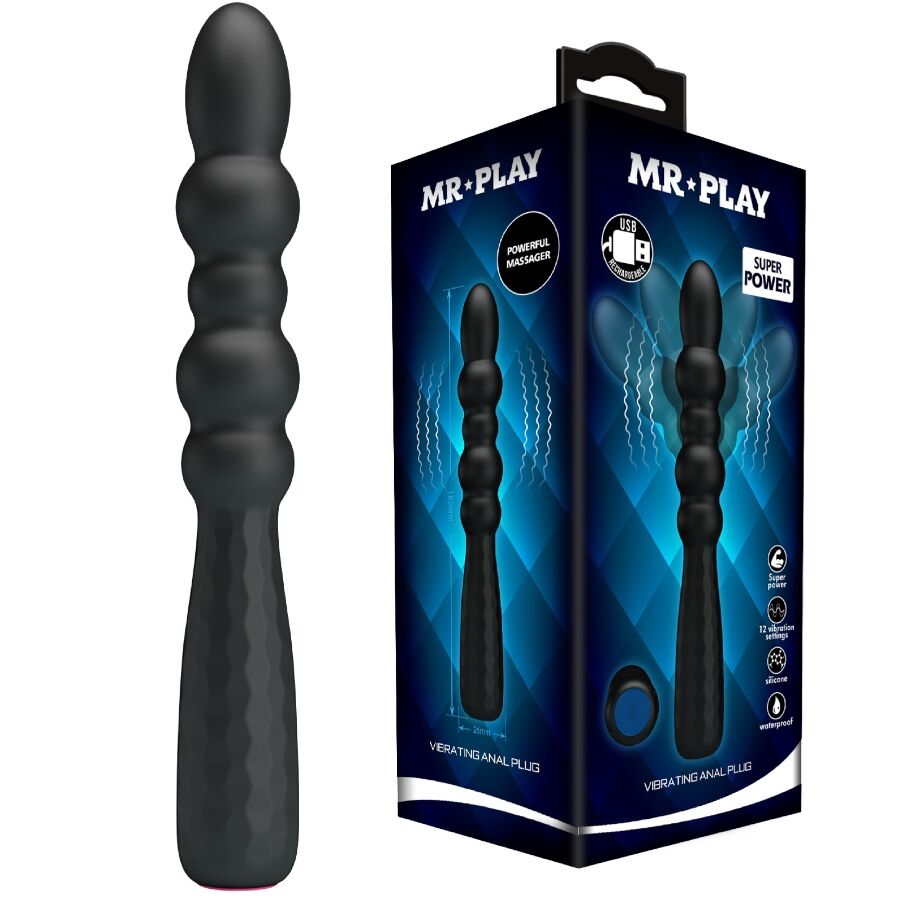 MR PLAY - PLUG ANALE VIBRANTE FLESSIBILE MR PLAY - PLUG ANALE VIBRANTE FLESSIBILE