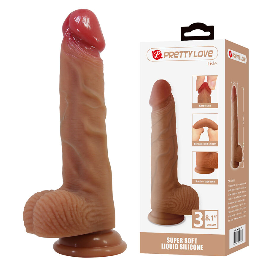 PRETTY LOVE - LISLE DILDO REALISTICO CON VENTOSA 20,6 CM -Ø- 4,2 CM PRETTY LOVE - LISLE DILDO REALISTICO CON VENTOSA 20,6 CM -Ø- 4,2 CM