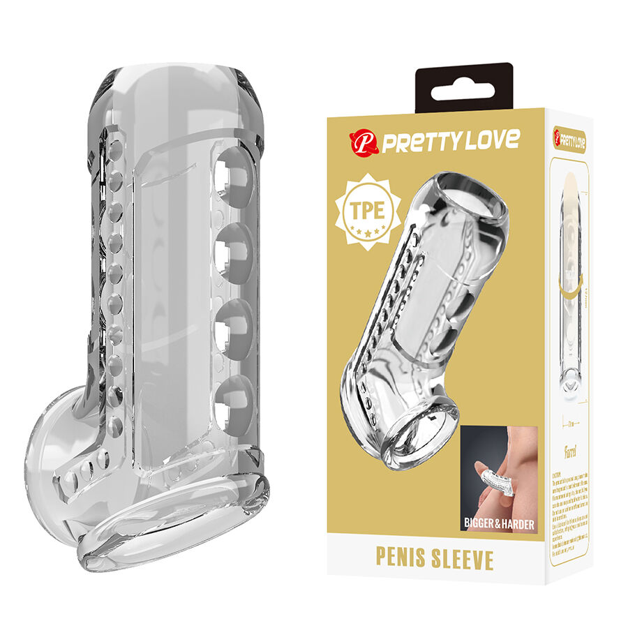 PRETTY LOVE - GUAINA PER PENE TRASPARENTE CON TEXTURE PRETTY LOVE - GUAINA PER PENE TRASPARENTE CON TEXTURE