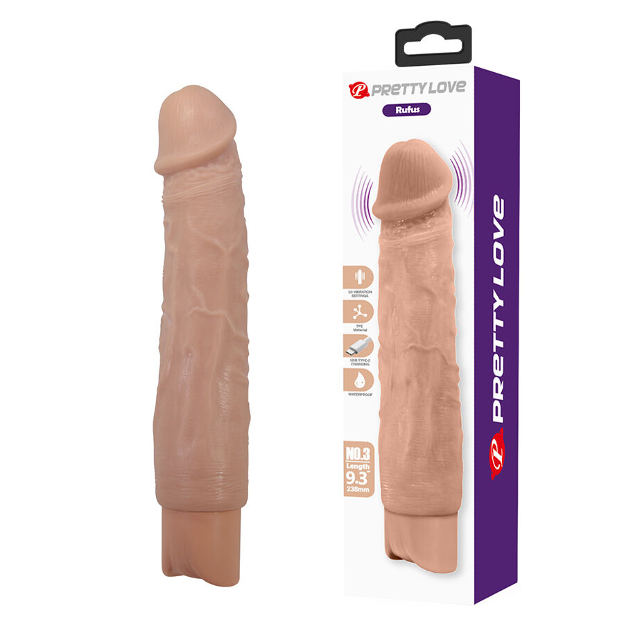 PRETTY LOVE - RUFUS VIBRATORE REALISTICO FLESSIBILE PRETTY LOVE - RUFUS VIBRATORE REALISTICO FLESSIBILE