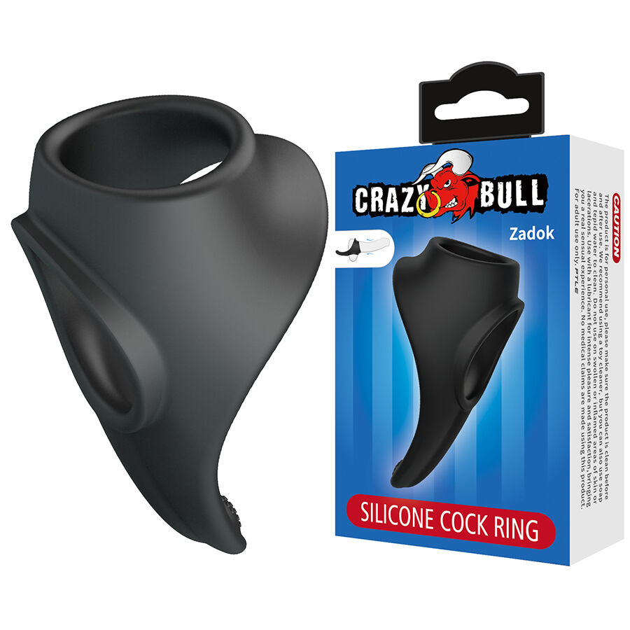 CRAZY BULL - ZADOK ANELLO ERGONOMICO CON STIMOLATORE PERINEALE CRAZY BULL - ZADOK ANELLO ERGONOMICO CON STIMOLATORE PERINEALE